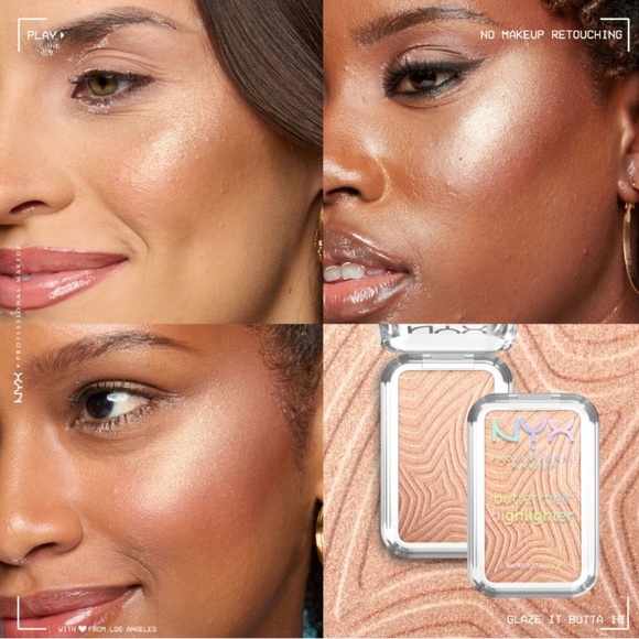 NYX Professional Makeup ButterMelt Highlighter In Glaze It Butta Gold - Picture 3 of 14